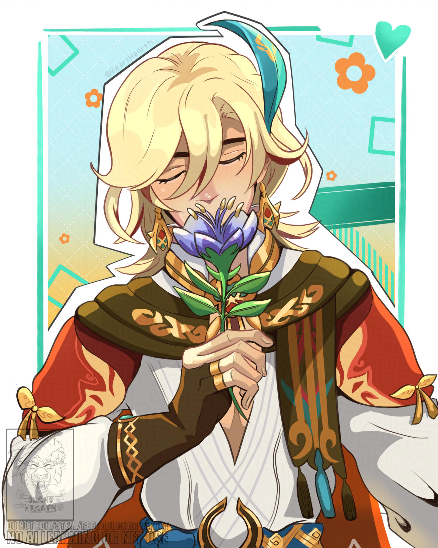 Padisarah Fanart of Kaveh from "Genshin Impact" for Kaveh's birthday (2025) - digital